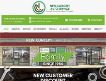 Tablet Screenshot of newconceptauto.com